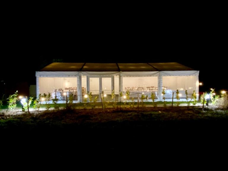 RGE Marquee at night